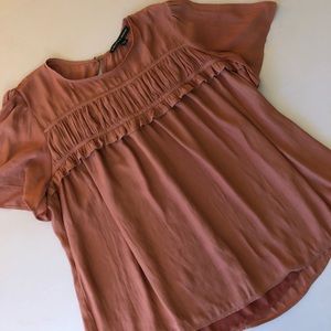 Harlowe & Graham Ruffle Top